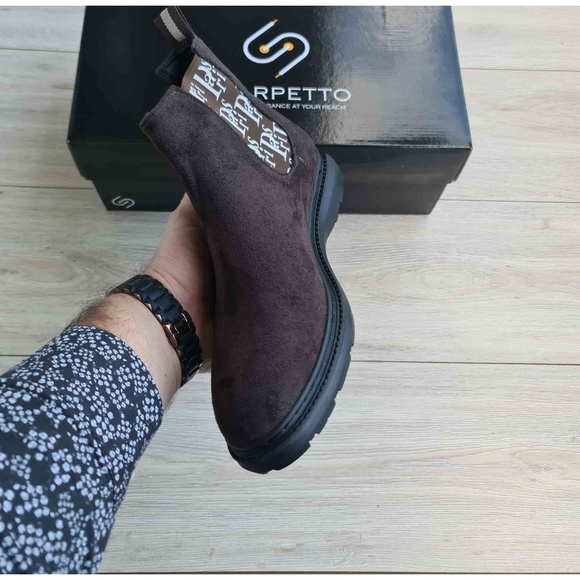 Men\'s Suede Leather Chelsea Boots | Pull-on | Handmade main image 4